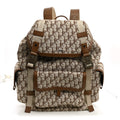 X CACTUS JACK Calfskin Hit The Road Logo Backpack Beige