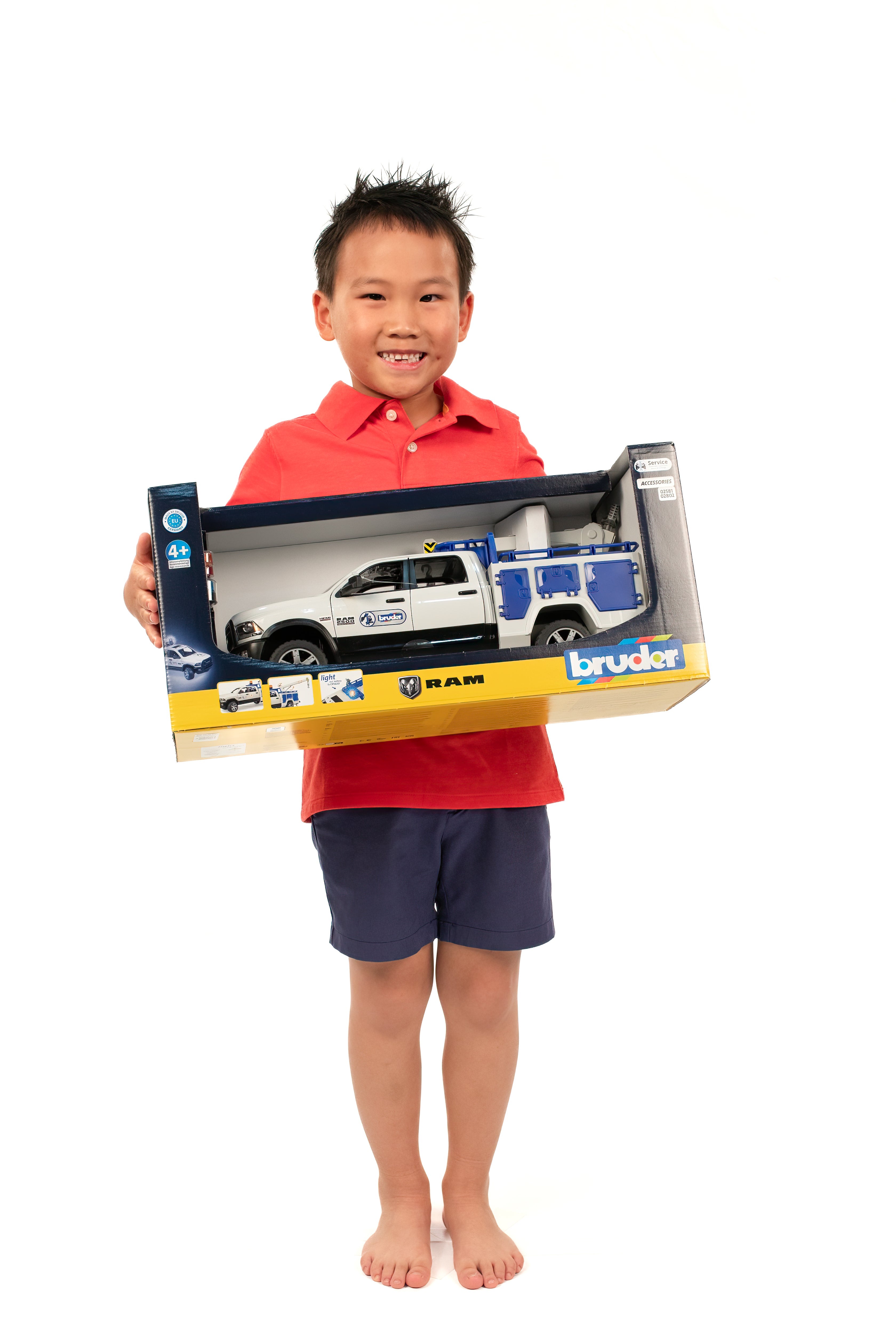 Bruder 02509 Ram 2500 Service Truck with Rotating Beacon 20.12.8