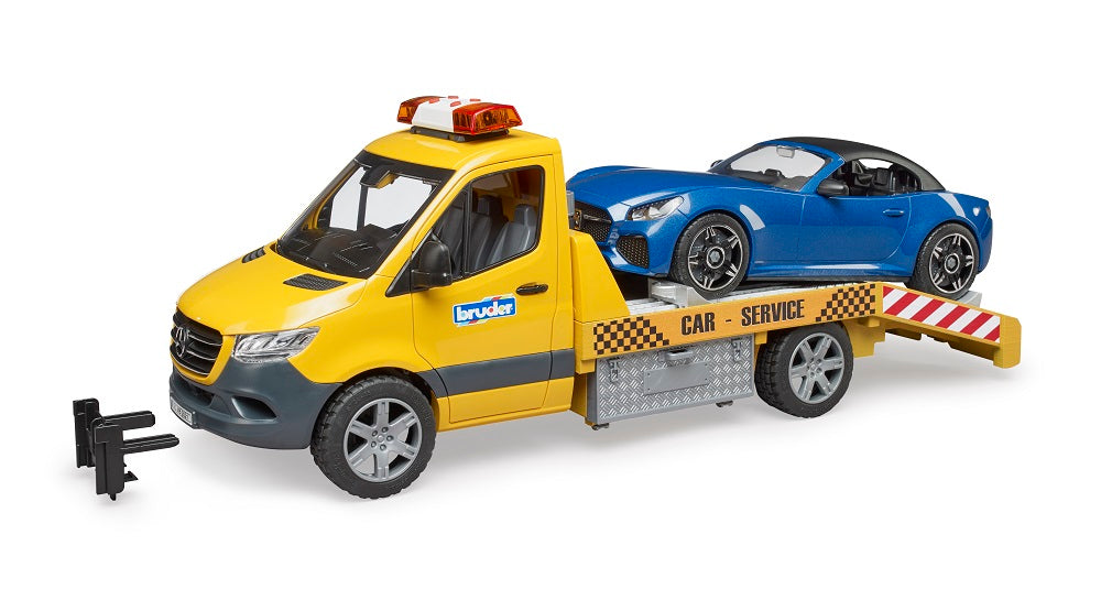 Bruder 02675 Mercedes-Benz Sprinter Car Transporter with Light & Sound Module and Roadster 20.12.8