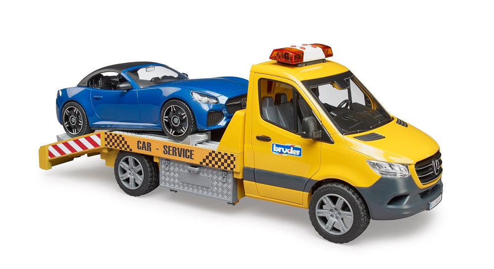 Bruder 02675 Mercedes-Benz Sprinter Car Transporter with Light & Sound Module and Roadster 20.12.8