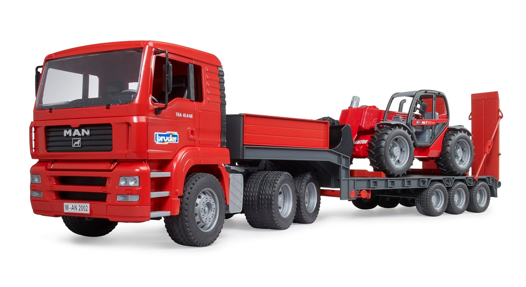 Bruder 02774 Man TGA Low Loader with Manitou Telehandler 35.12.9