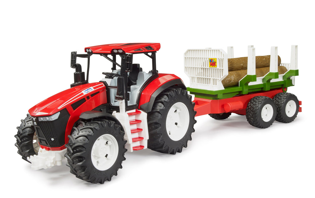 Bruder 03453 *New* Roadmax Tractor with Trailer and 3 Logs 30.10.10
