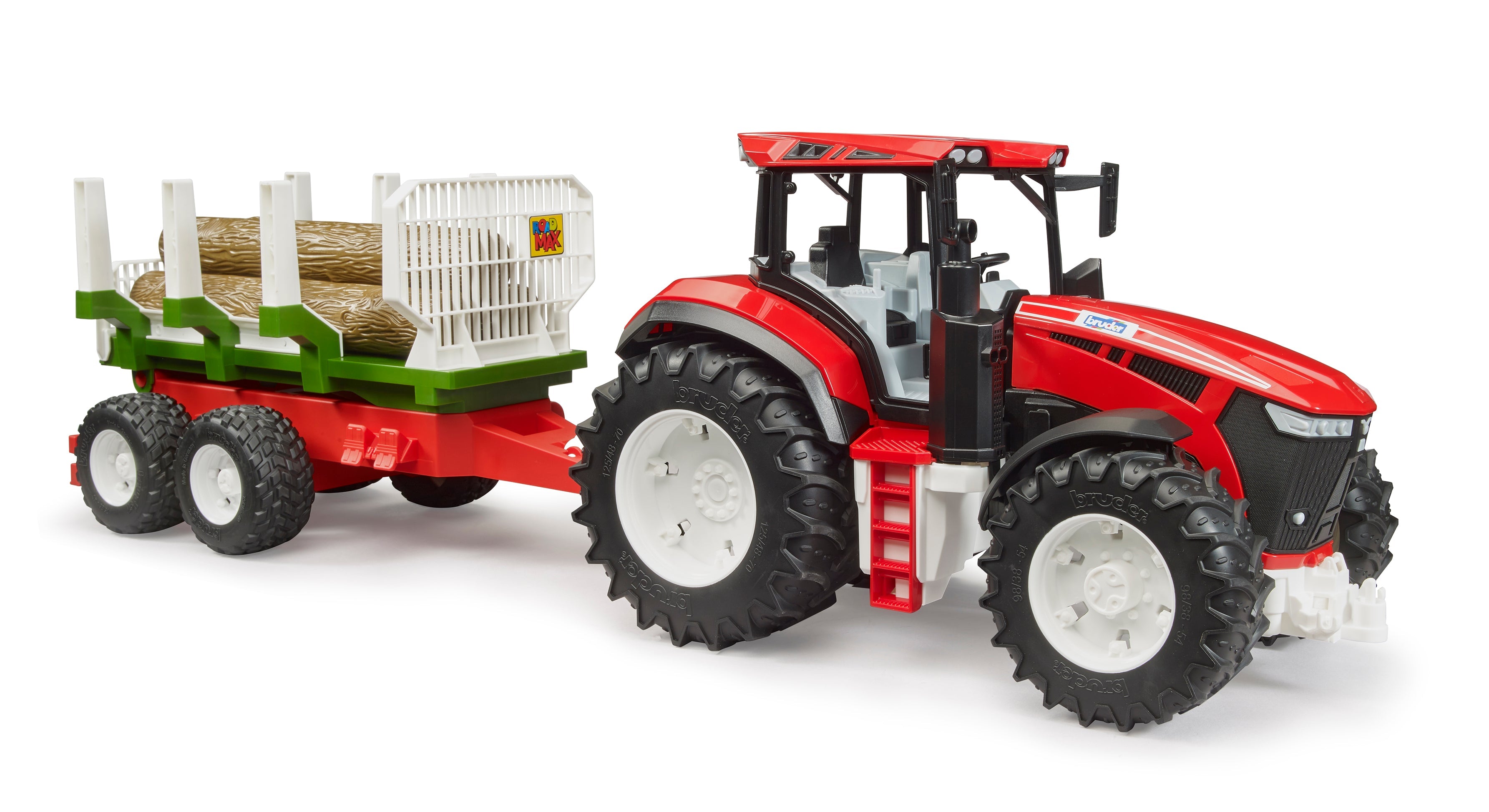 Bruder 03453 *New* Roadmax Tractor with Trailer and 3 Logs 30.10.10