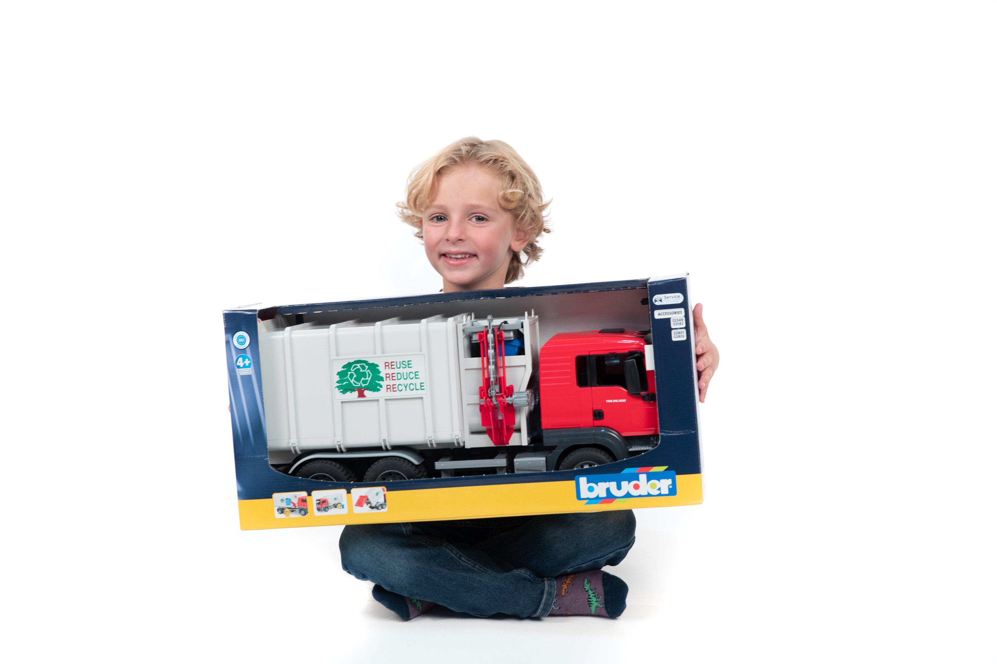 Bruder 03761 Man TGS Side Loading Garbage Truck 24.12.8