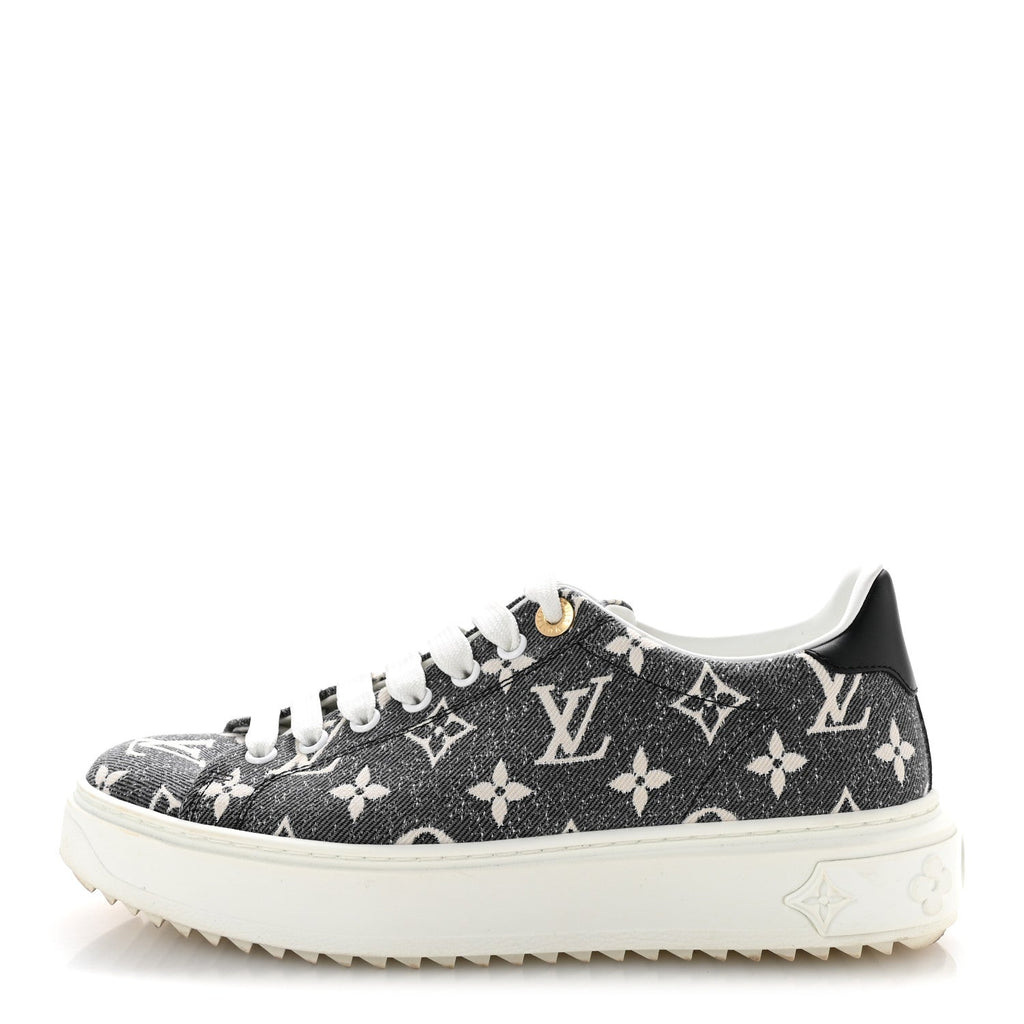 Denim Monogram Time Out Sneakers 38