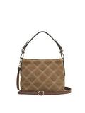 Mini Tetbury - Quilted Tan Suede