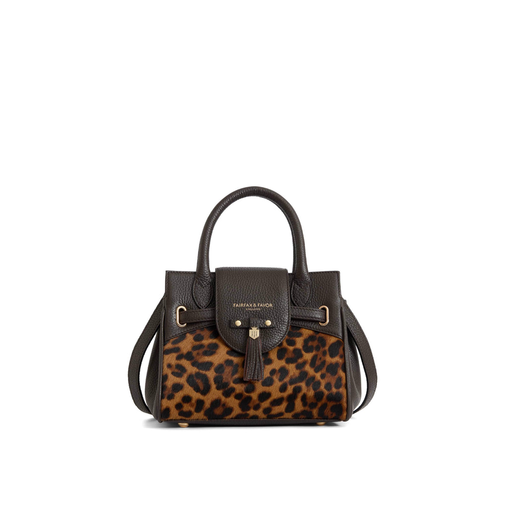 Mini Windsor Handbag - Leopard Haircalf