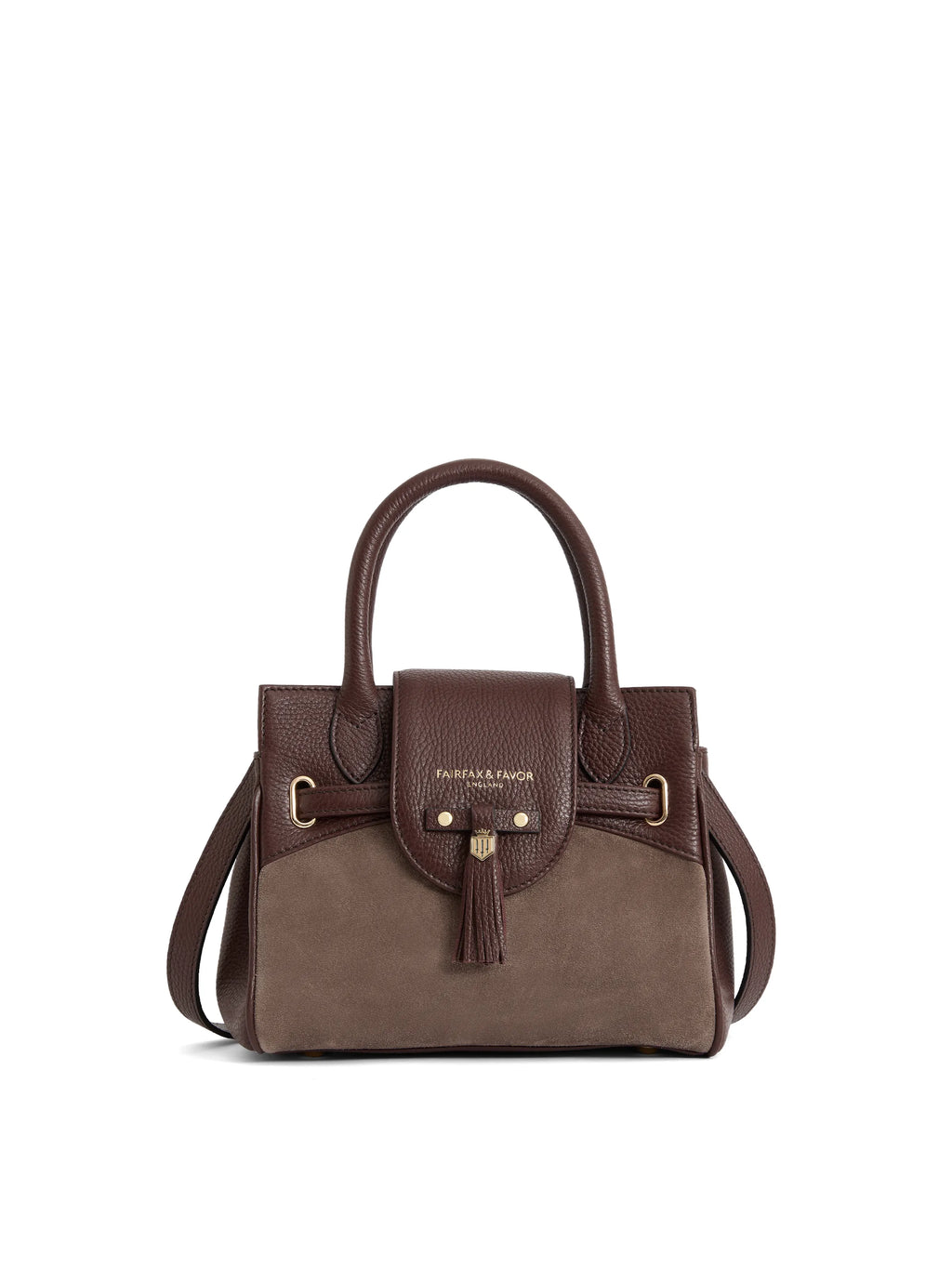 Mini Windsor - Port and Deep Taupe Suede (Stockist Exclusive)