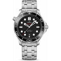 Omega Seamaster Diver 300M Co-Axial Master Chronometer Black Dial on Bracelet