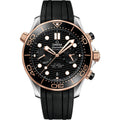 Omega Seamaster Diver 300m Master Chronometer Chronometer Steel and Gold