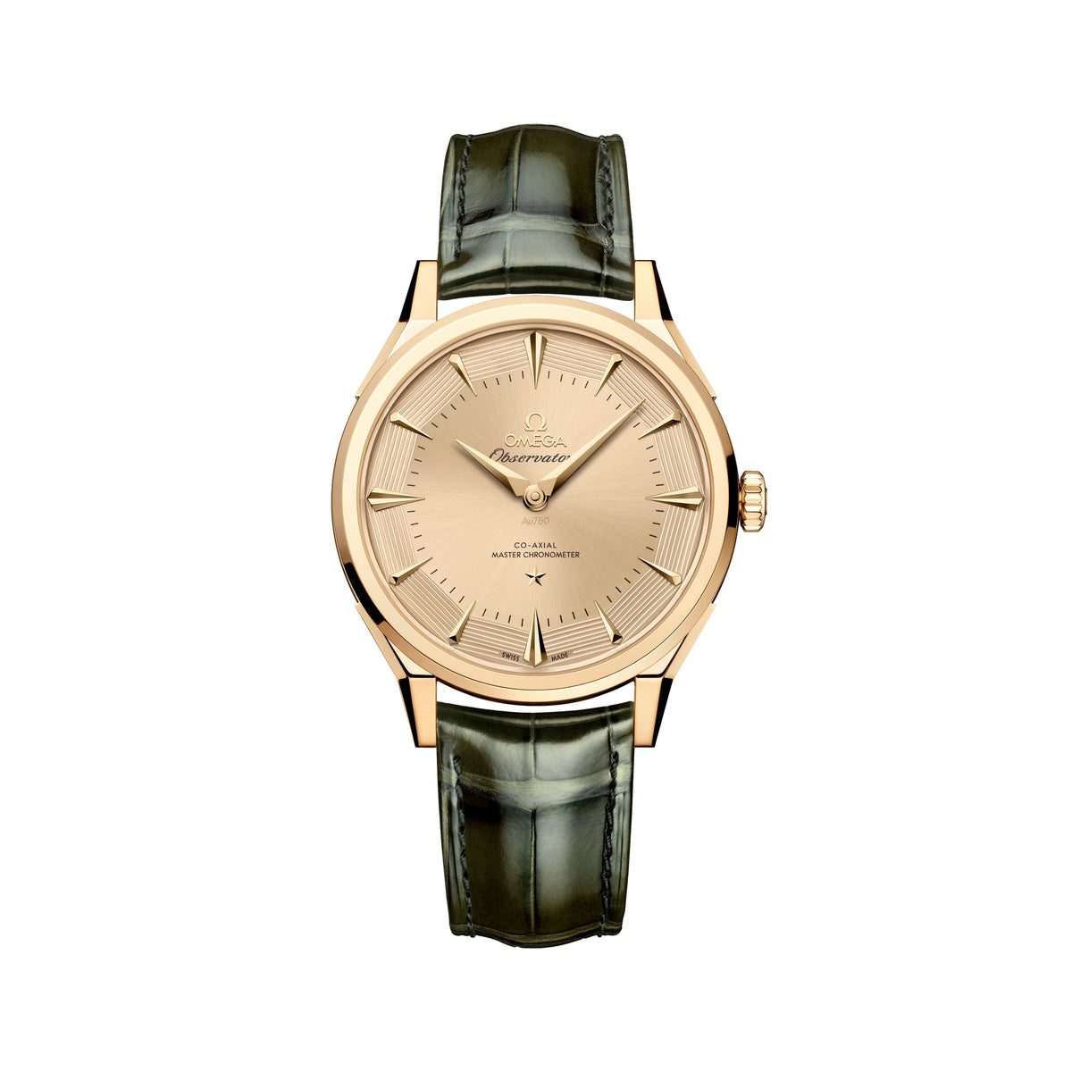 Constellation Observatory Moonshine™ Gold 39.4mm - Gold on Leather Strap