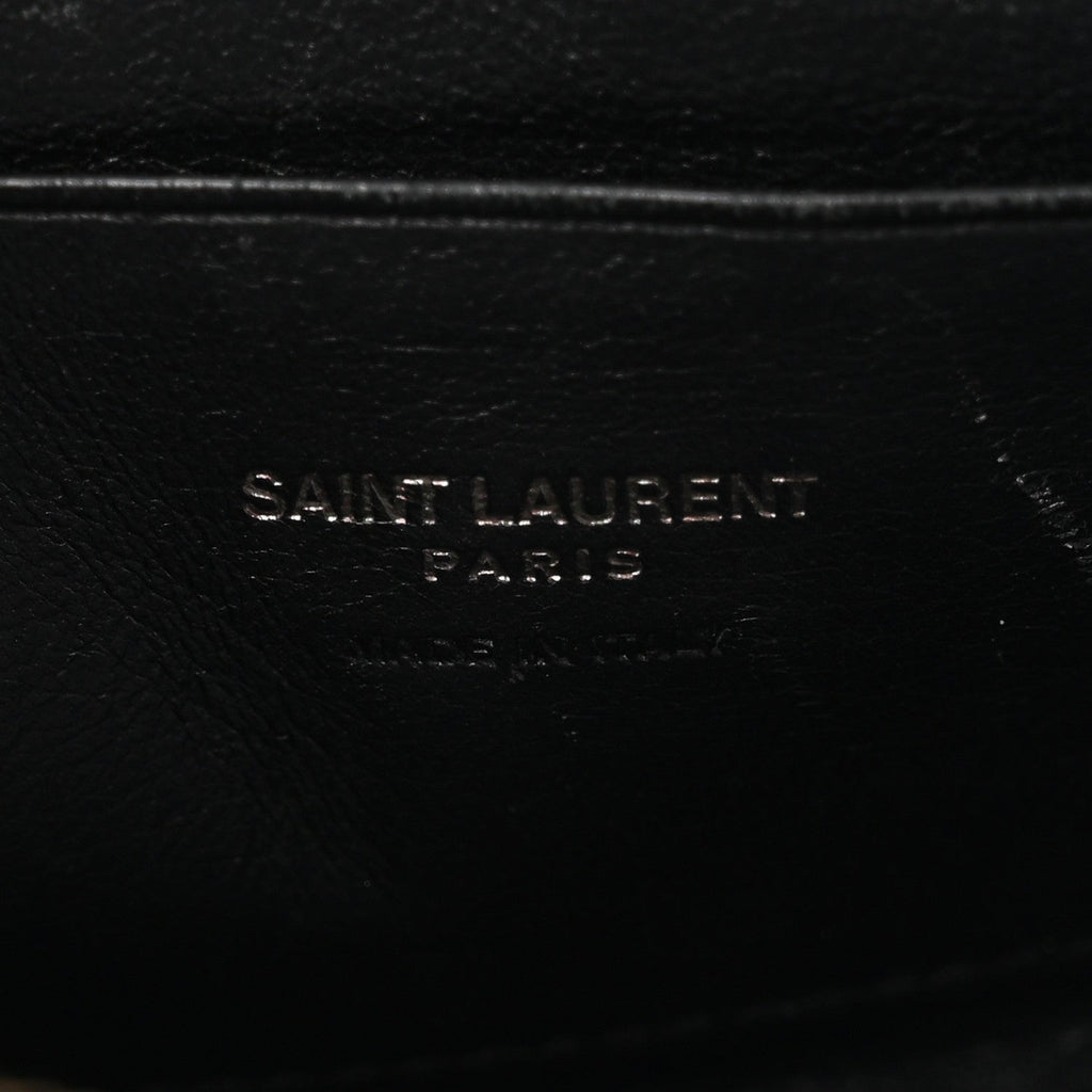Grain De Poudre Matelasse Monochrome Monogram Mini Lou Camera Bag Black