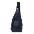 Calfskin Shadow Monogram Duo Slingbag Navy