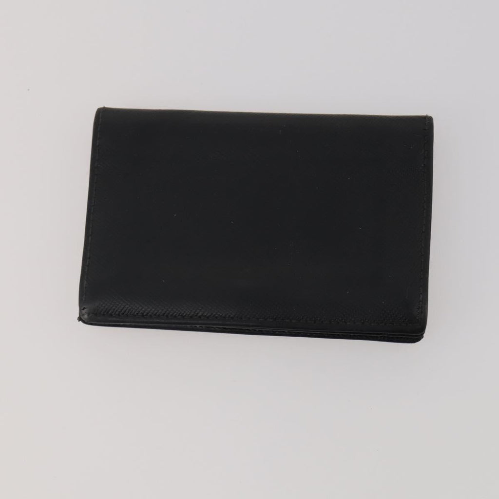 PRADA Pouch Nylon Leather 4 Set Blue Black Brown Auth 190016