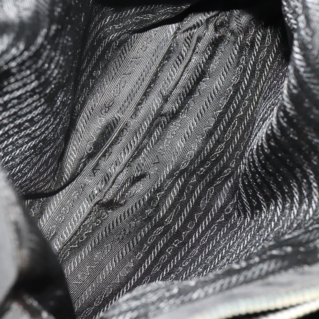 PRADA Shoulder Bag Nylon 4 Set Brown Black Auth 196164