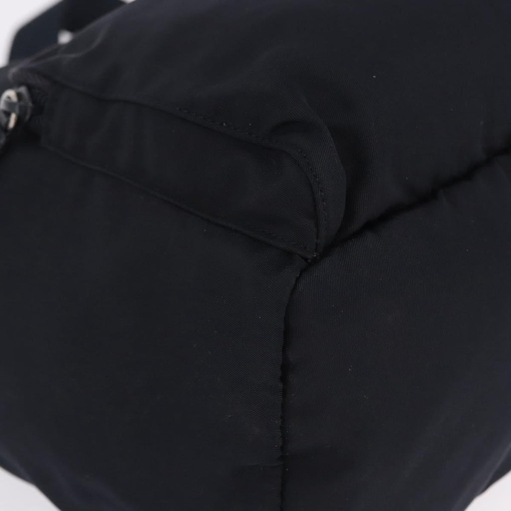 PRADA Backpack Nylon Black Silver Auth 199882A