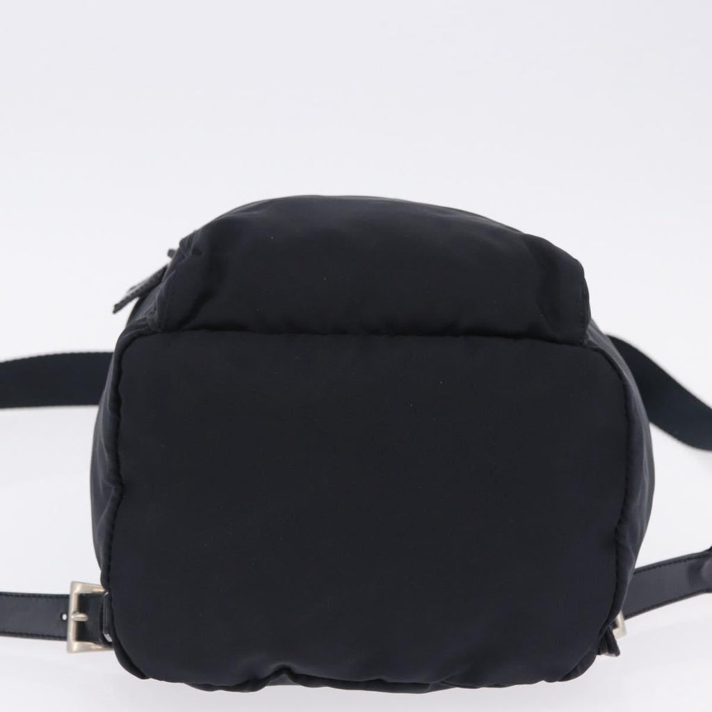 PRADA Backpack Nylon Black Silver Auth 199882A
