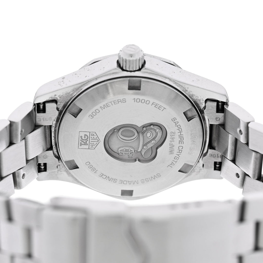 Stainless Steel 27mm Aquaracer 300M Quartz Watch Silver WAF1412