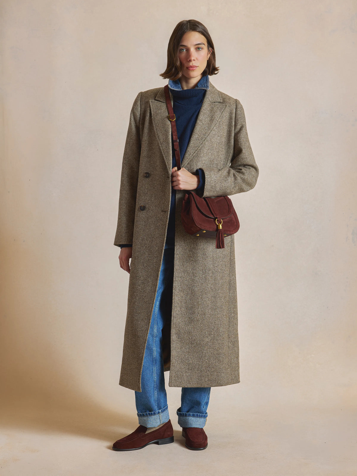 Langham Messenger Bag - Port Suede