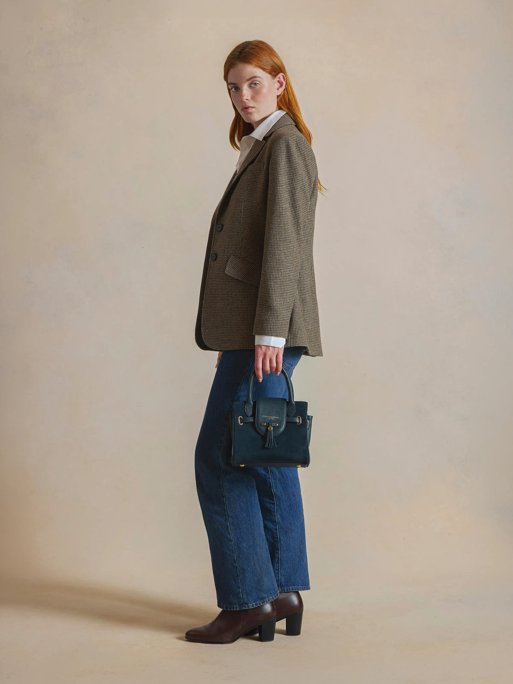 Mini Windsor - Teal Suede