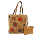 PRADA Hand Bag Suede Beige Auth 202880