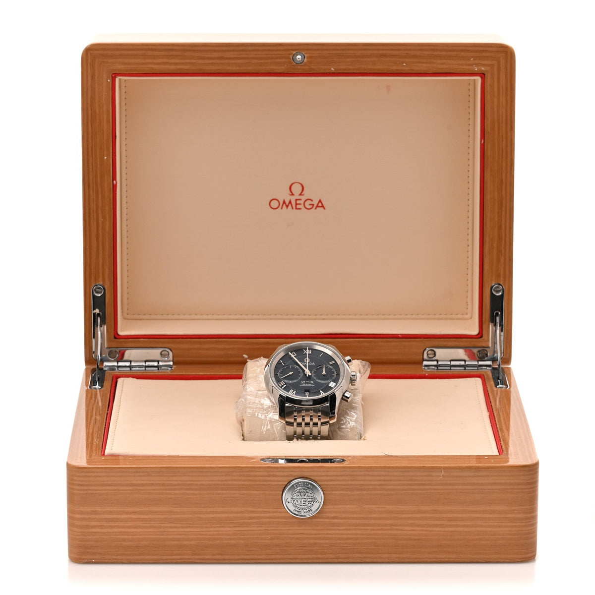 Stainless Steel 42mm De Ville Co-Axial Chronometer Automatic Watch Blue 431.10.42.51.03.001