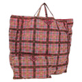 PRADA Eco Bag Nylon Pink Silver Auth 203684A