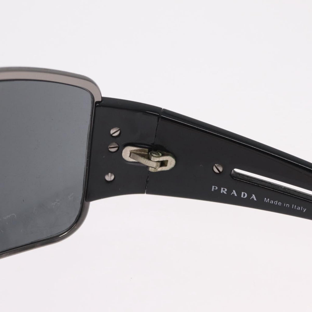 PRADA Sunglasses Plastic Black Auth 203806