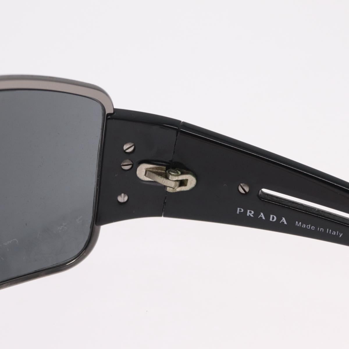 PRADA Sunglasses Plastic Black Auth 203806