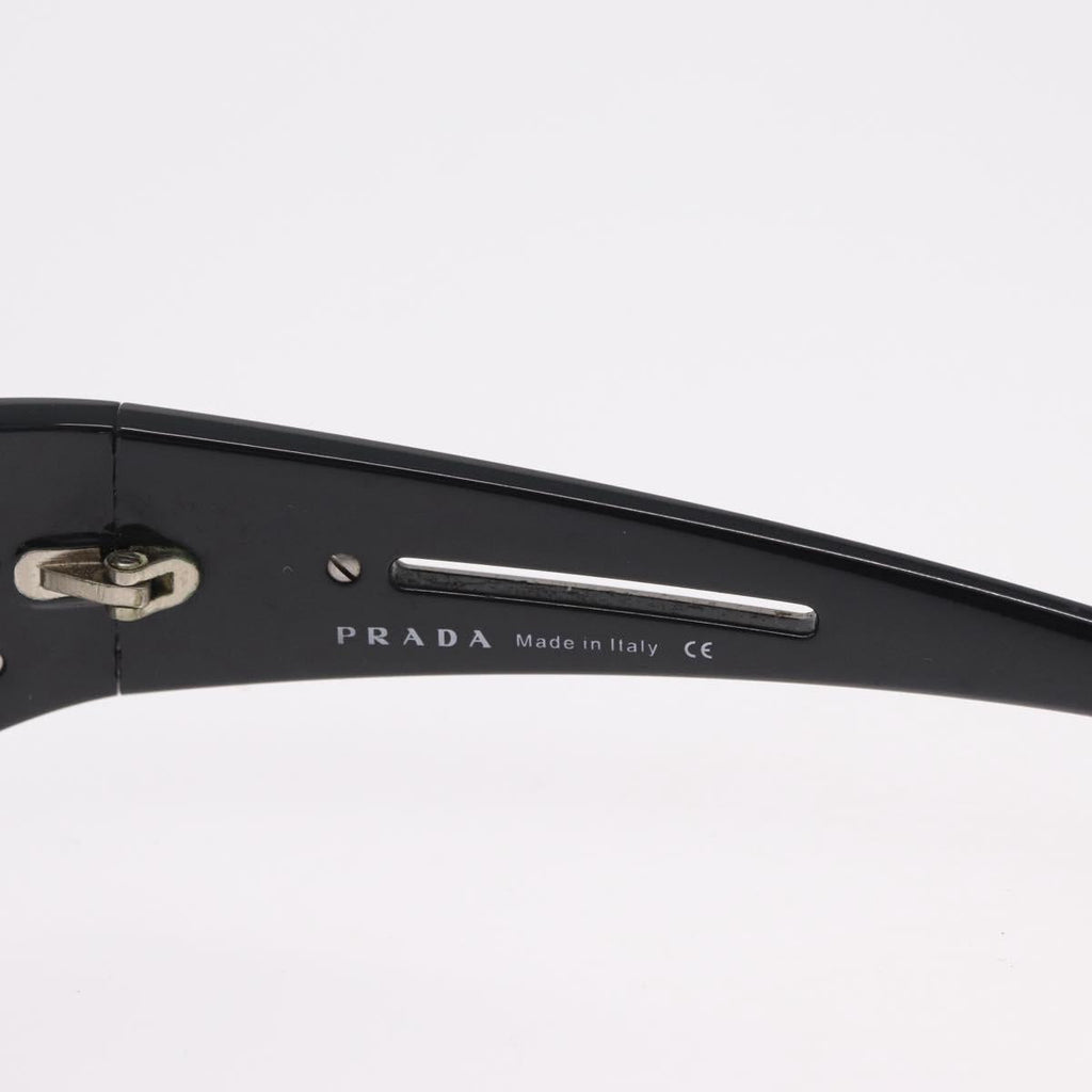 PRADA Sunglasses Plastic Black Auth 203806