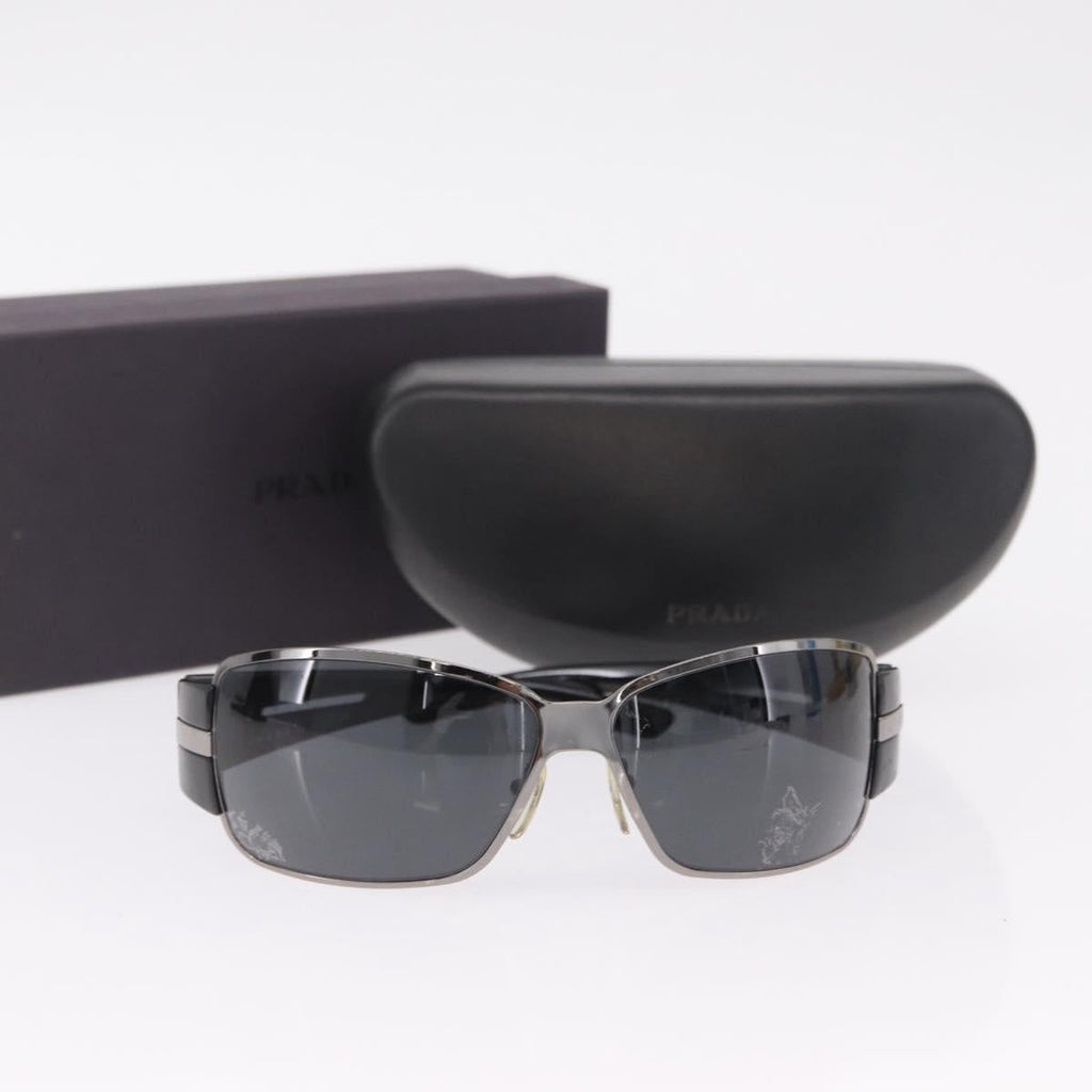 PRADA Sunglasses Plastic Black Auth 203806