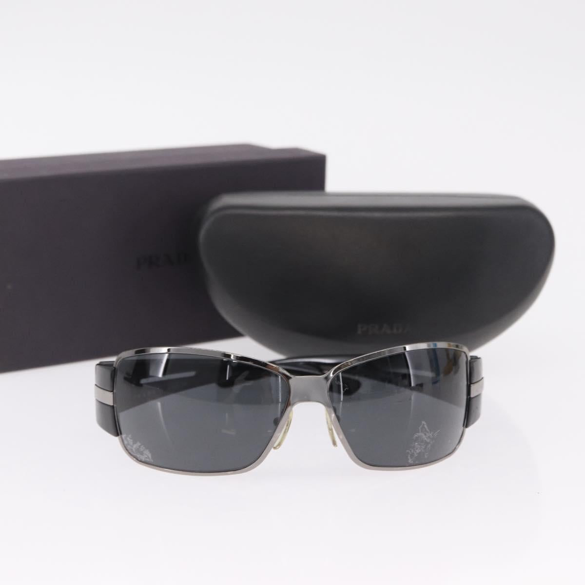 PRADA Sunglasses Plastic Black Auth 203806