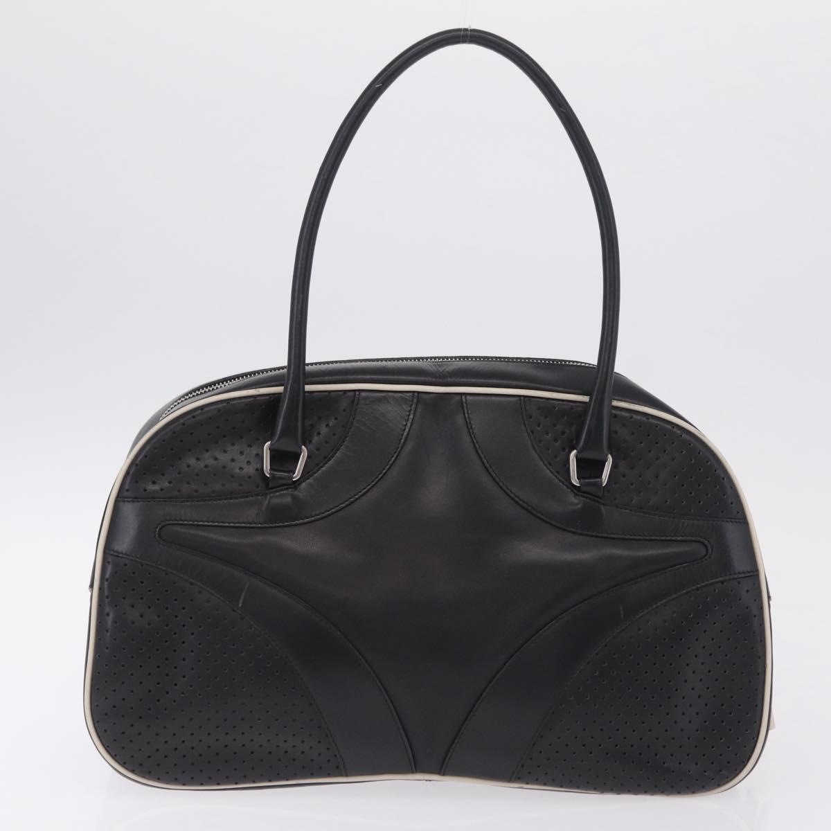 PRADA Shoulder Bag Nylon Leather 5 Set Black Purple Auth 204287