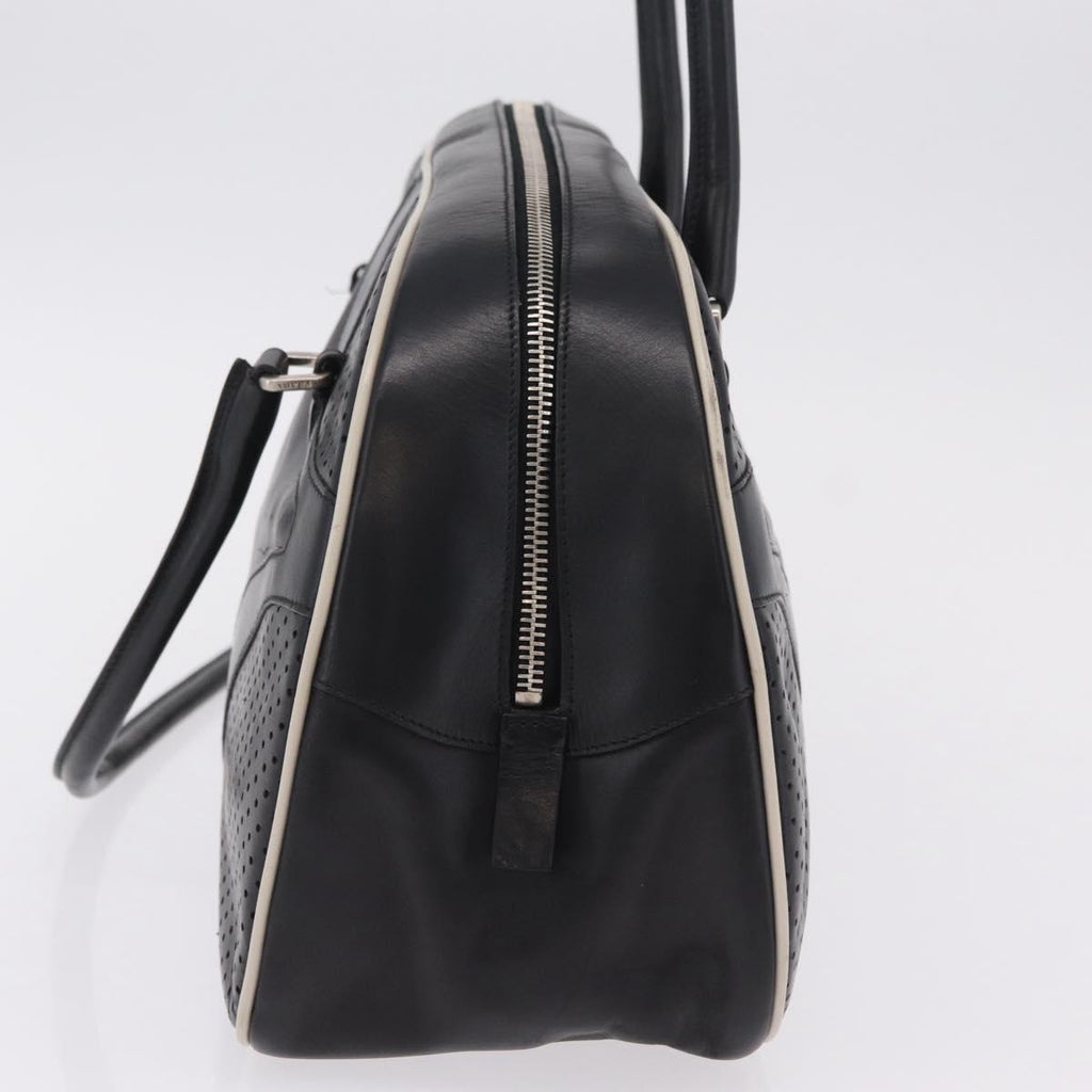 PRADA Shoulder Bag Nylon Leather 5 Set Black Purple Auth 204287