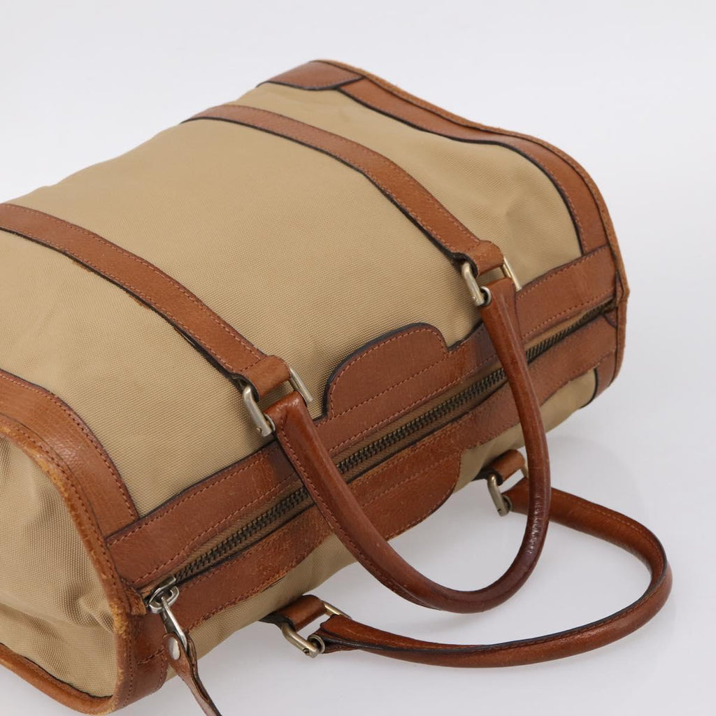 GUCCI GG Canvas Web Sherry Line Hand Bag 2 Set Beige Auth 207453