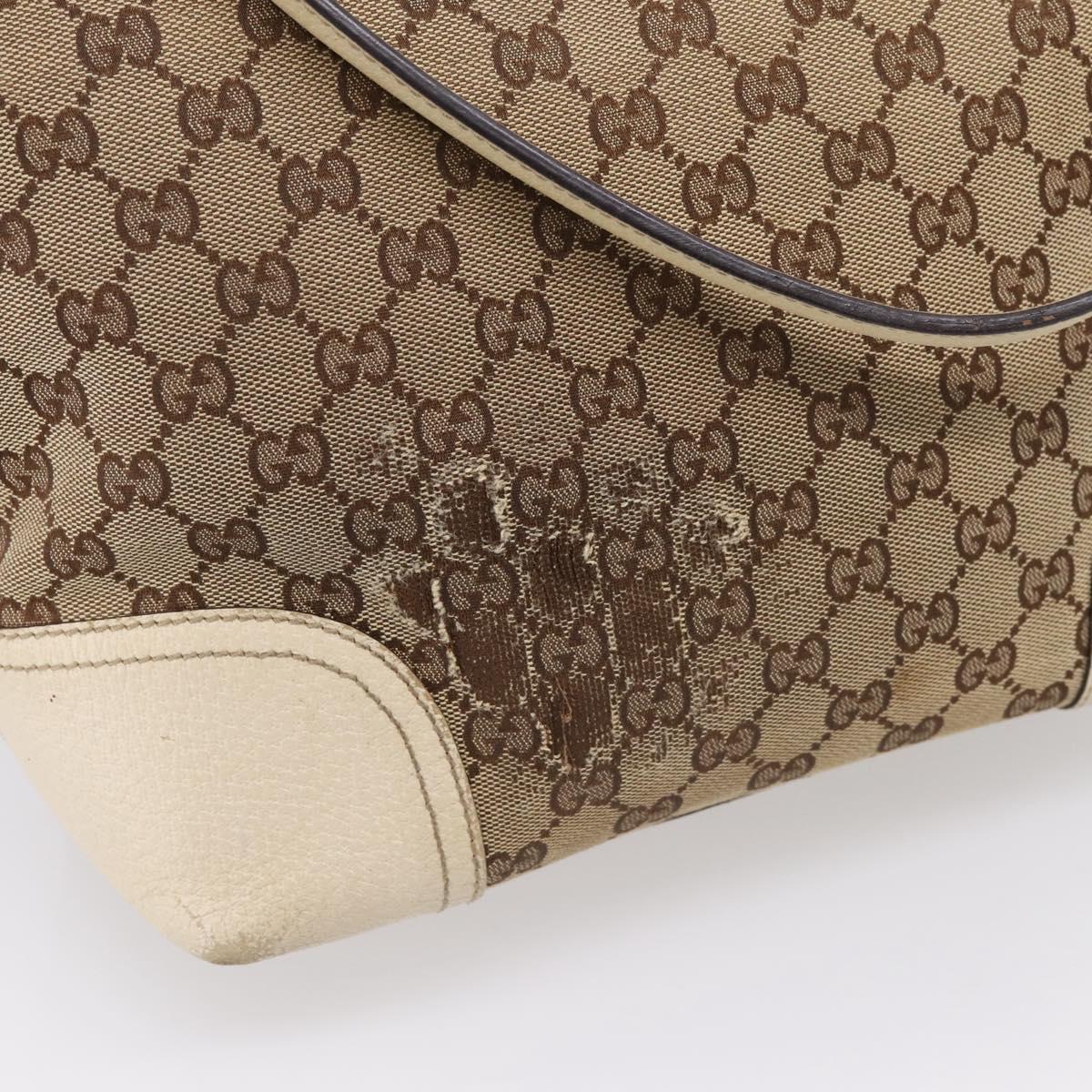 GUCCI GG Canvas Web Sherry Line Hand Bag 2 Set Beige Auth 207453