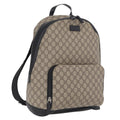 GUCCI GG Supreme Backpack PVC Beige Silver 406370 Auth 207738