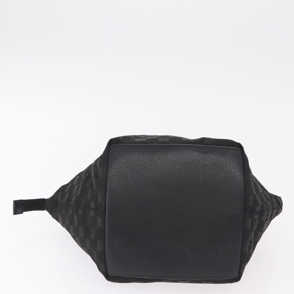 GUCCI GG Canvas Web Sherry Line Hand Bag Nylon Black 131228 Auth 207809A