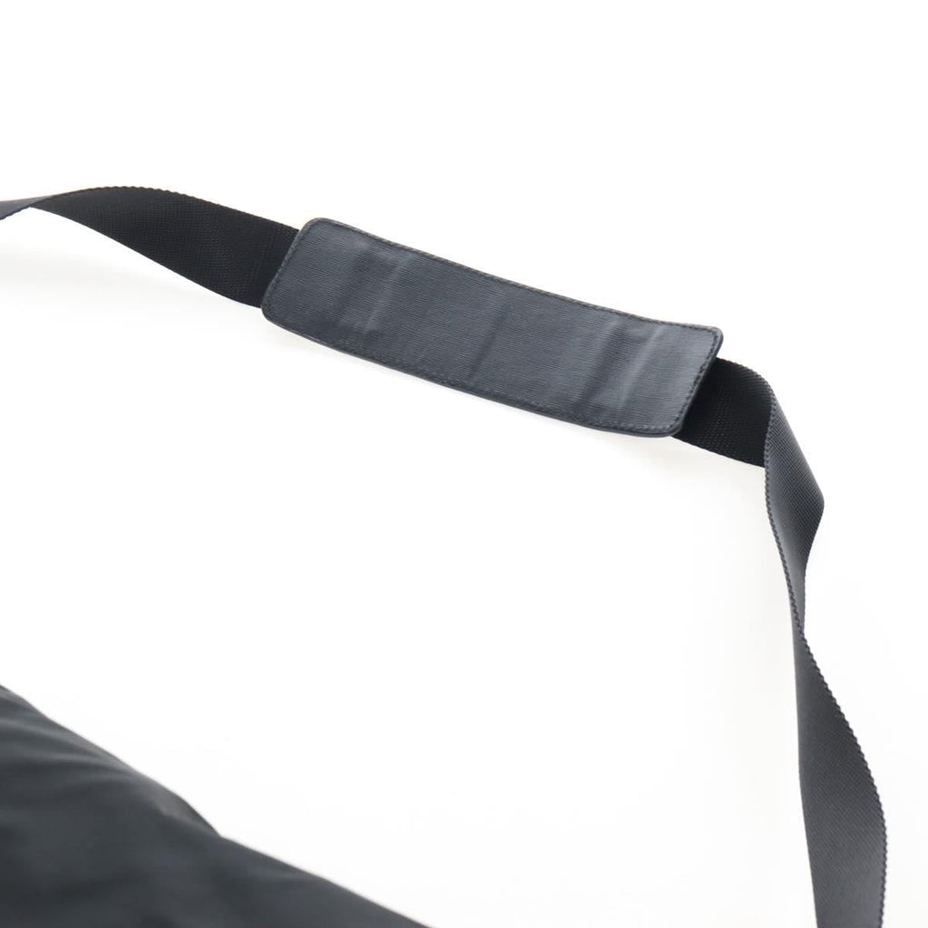 PRADA Shoulder Bag Nylon Black Silver Auth 208092V