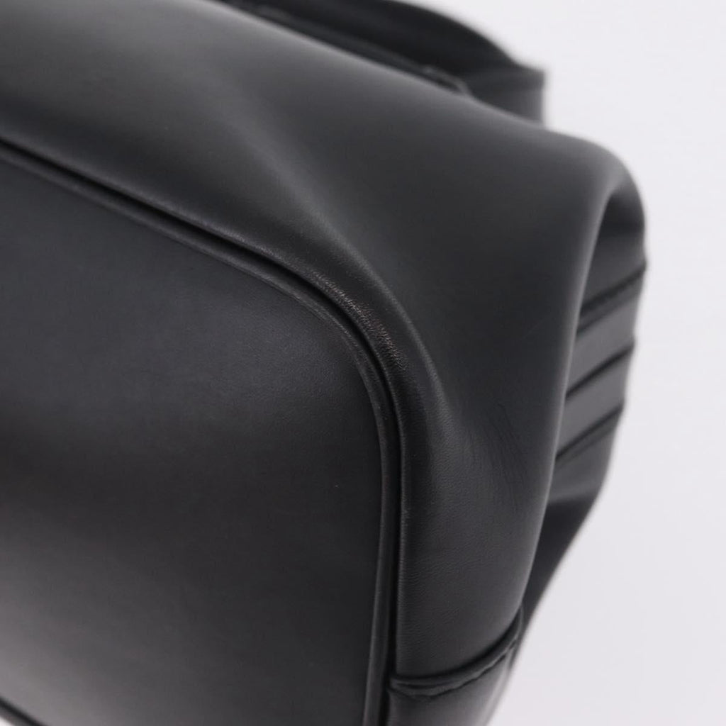 GUCCI Hand Bag Leather Black 105378 Auth 208277A