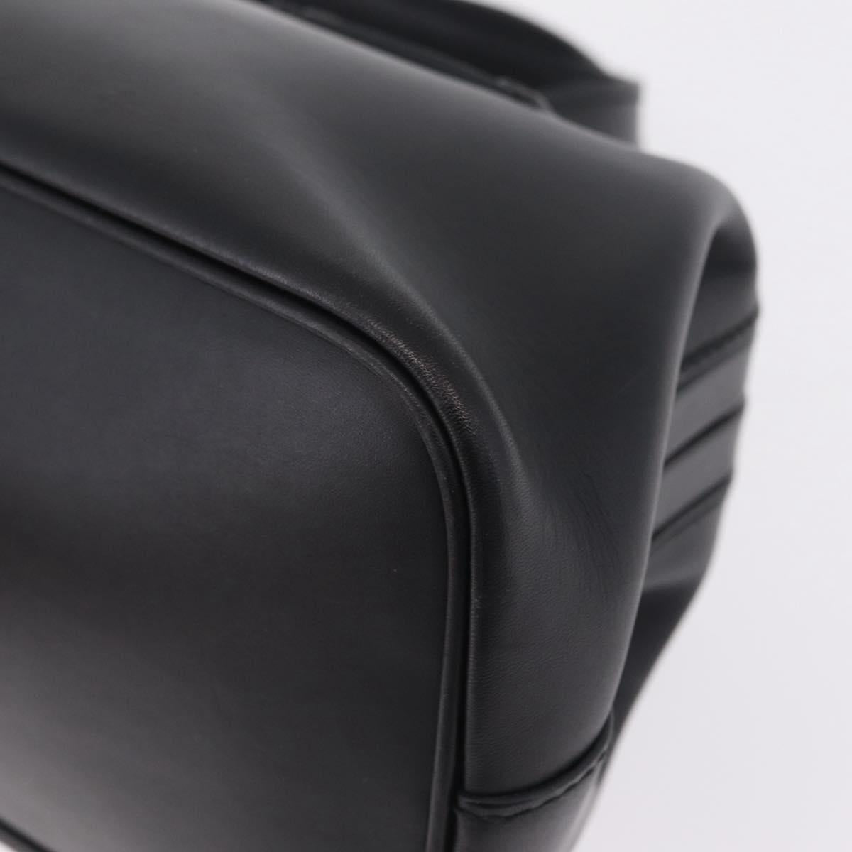 GUCCI Hand Bag Leather Black 105378 Auth 208277A