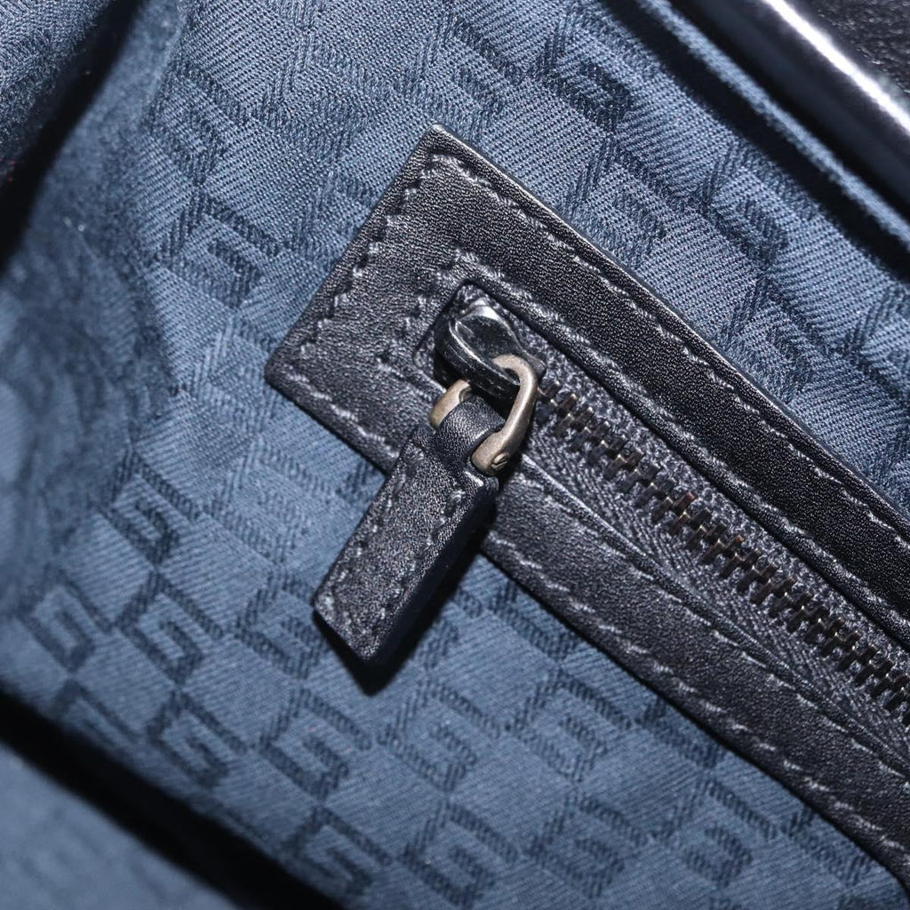 GUCCI Hand Bag Leather Black 105378 Auth 208277A