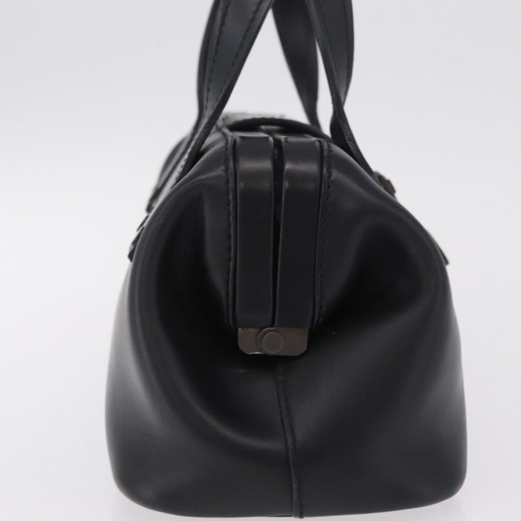 GUCCI Hand Bag Leather Black 105378 Auth 208277A