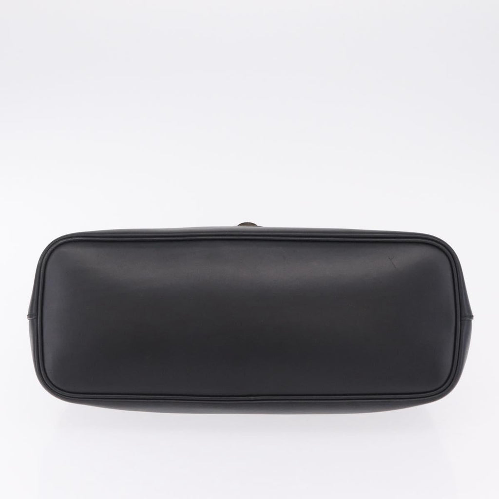 GUCCI Hand Bag Leather Black 105378 Auth 208277A