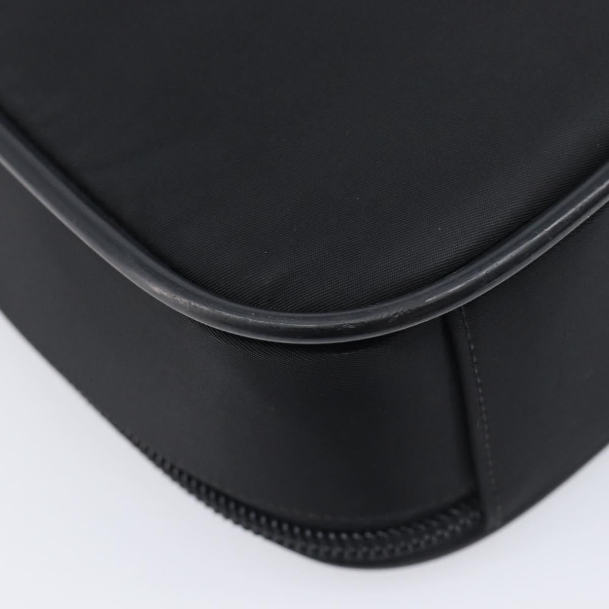 PRADA Business Bag Nylon 2way Black Silver Auth 208691A