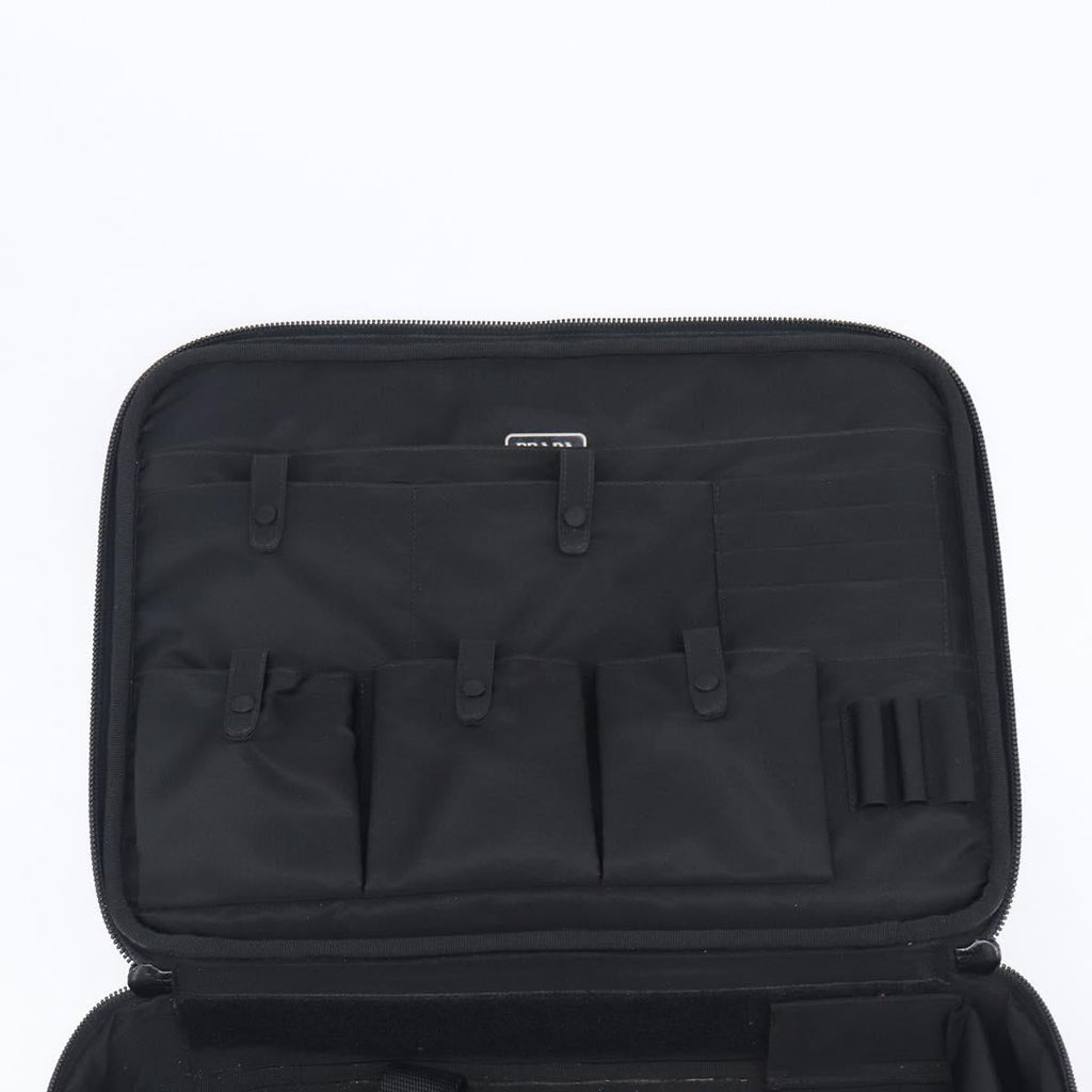 PRADA Business Bag Nylon 2way Black Silver Auth 208691A