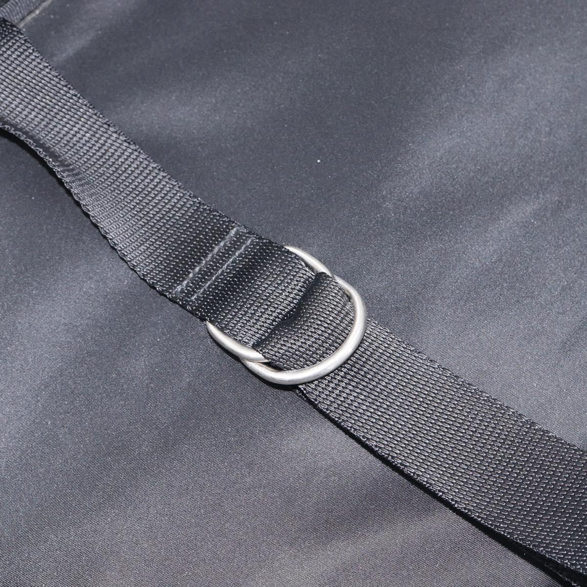 PRADA Business Bag Nylon 2way Black Silver Auth 208691A