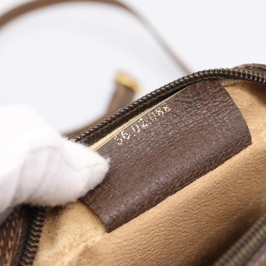 GUCCI GG Supreme Web Sherry Line Shoulder Bag PVC Beige 56 02 088 Auth 209137