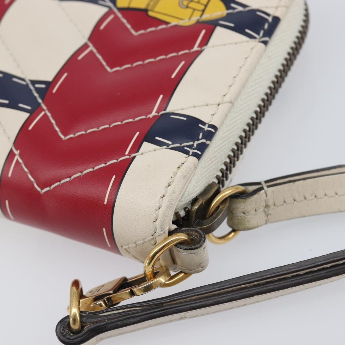GUCCI GG Marmont Long Wallet Leather Red Gold Tone 466490 Auth 209778