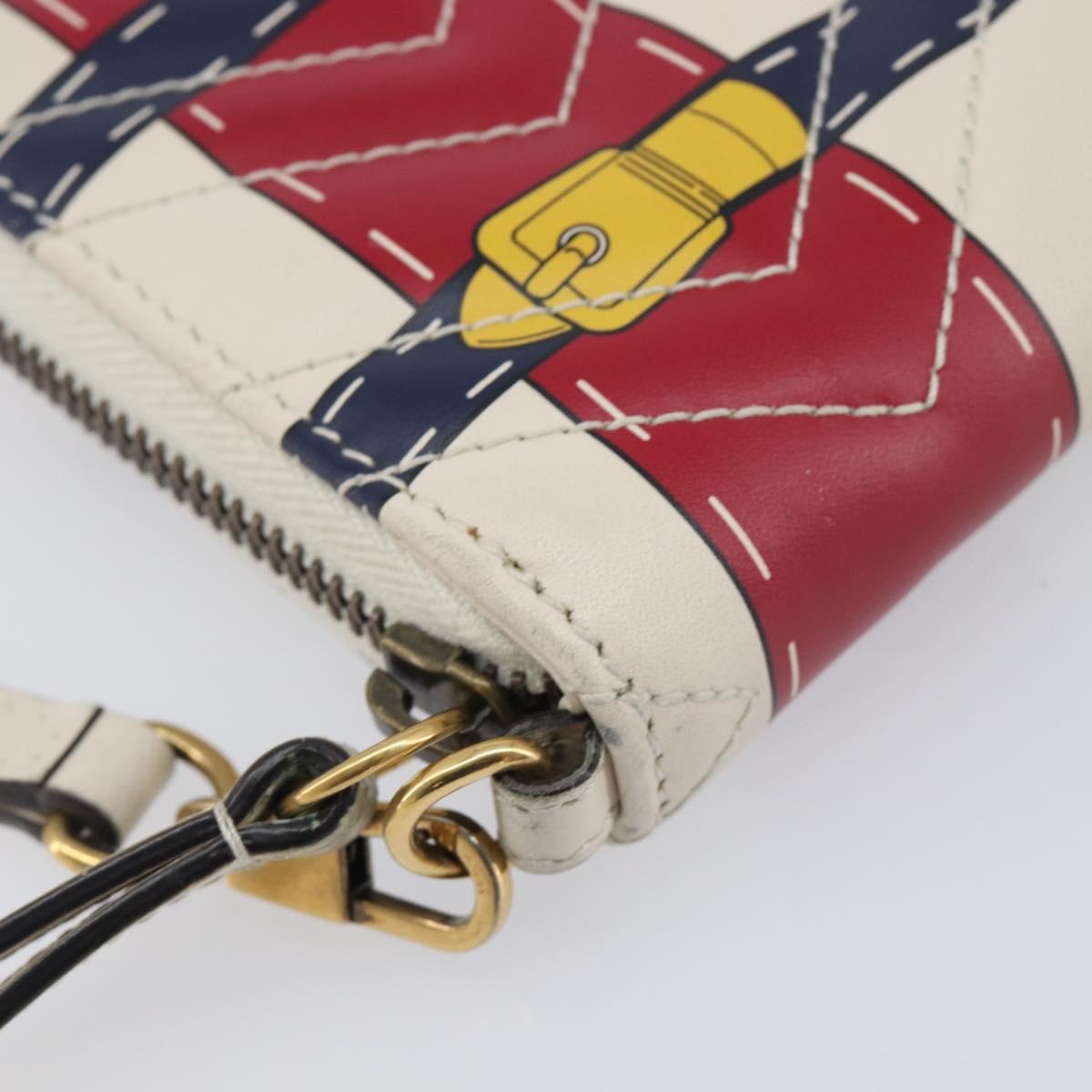 GUCCI GG Marmont Long Wallet Leather Red Gold Tone 466490 Auth 209778